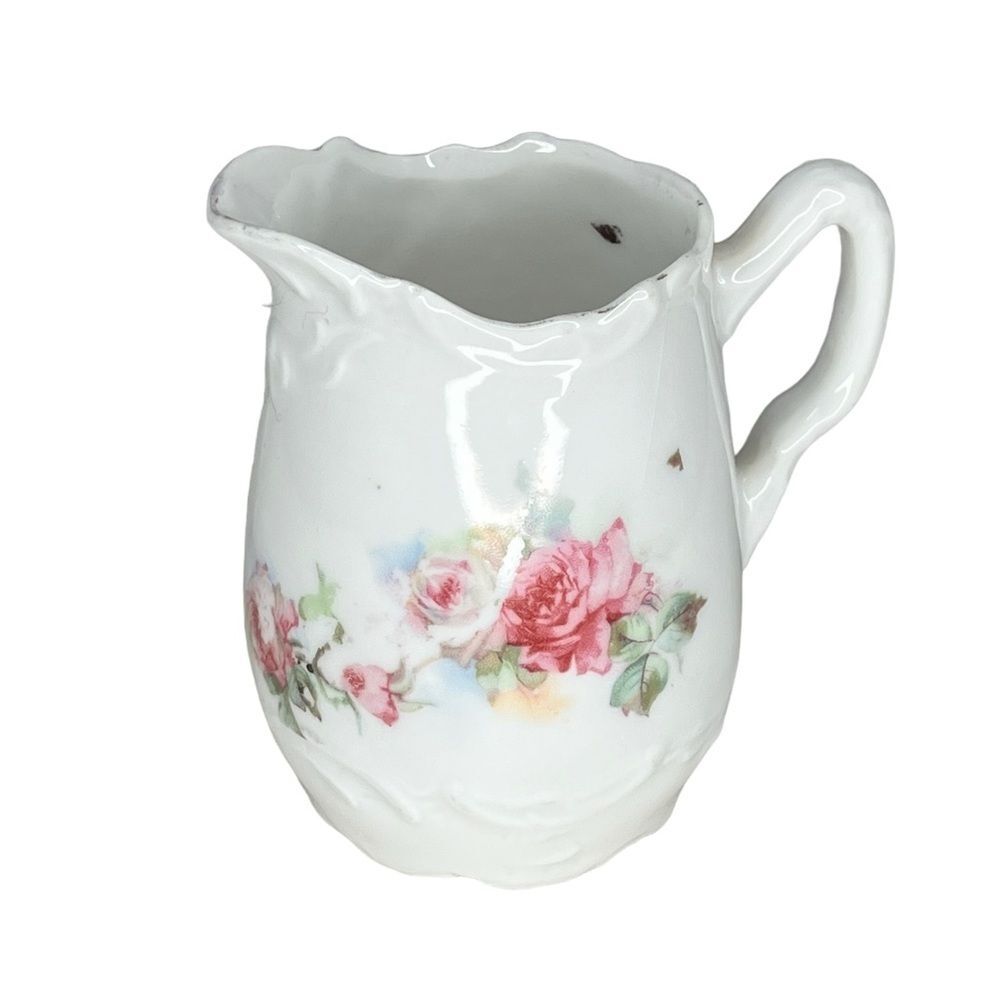 Vintage Floral Small Cream Pitcher
